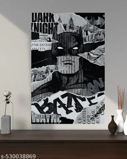 Aesthetic Printed Wall Posters, Batman Characters, Size: 11.9x16 inch (A3), 300 GSM Matt Paper